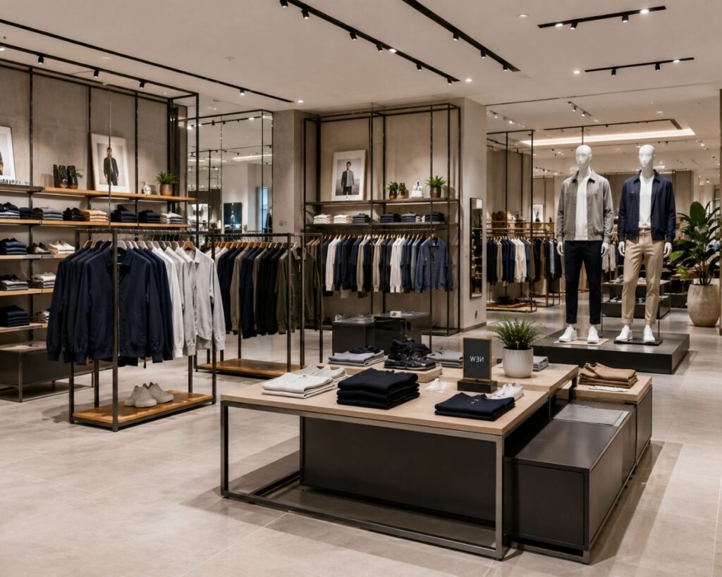 Apparel Display Rack Manufacturers & Suppliers in Haryana_Prime interior [1]